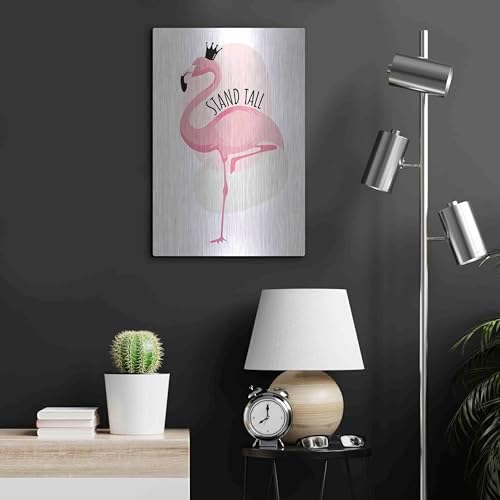 Flamingo Metal Wall Art 16x24 by Ayse