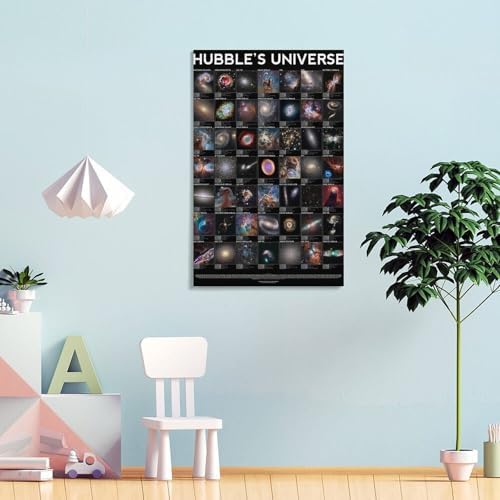 Hubbles Universe Poster Canvas Wall Art 16x24inch