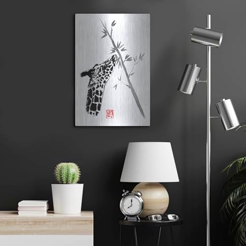 Giraffe Metal Wall Art 16x24 by Pechane
