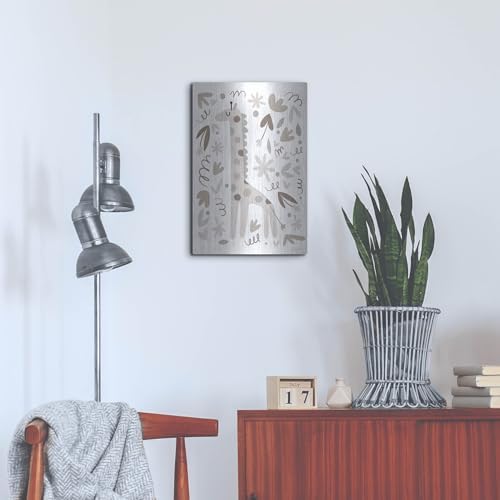 Sleepy Giraffe Metal Wall Art 16x24