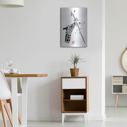 Giraffe Metal Wall Art 16x24 by Pechane
