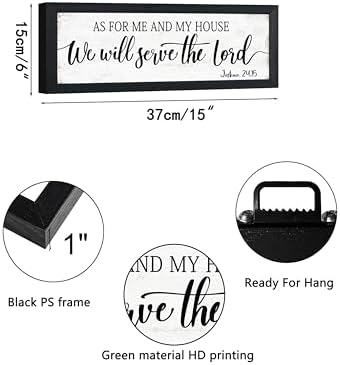 As for Me and My House Bible Verse Wall Sign