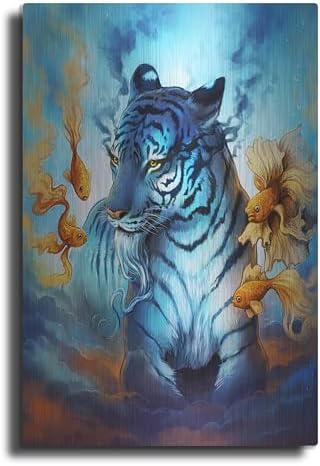 Tiger Fish Metal Wall Art by JoJoesArt 16x24