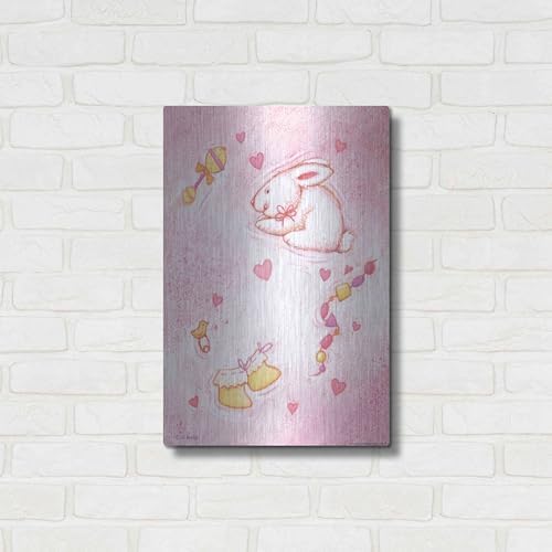 Nursery 1 Bunny Metal Wall Art 16x24