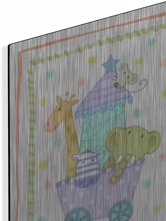 Animal Cart by Viv Eisner Metal Wall Art 12x16