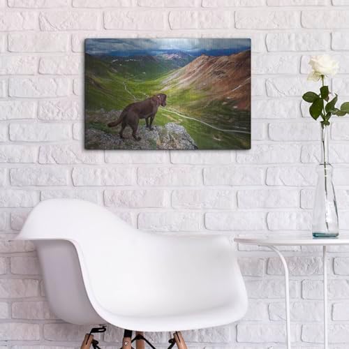 A Dog On An Adventure Metal Wall Art 24x16