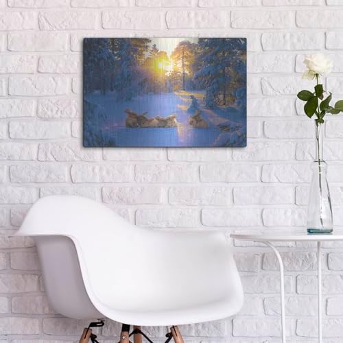 Fluffy Friends Metal Wall Art 24x16
