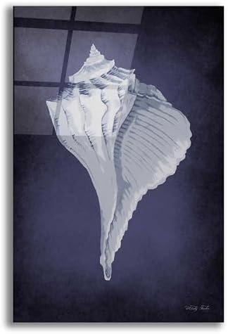 Epic Art Blue Seashell II Acrylic Wall Art 16x24