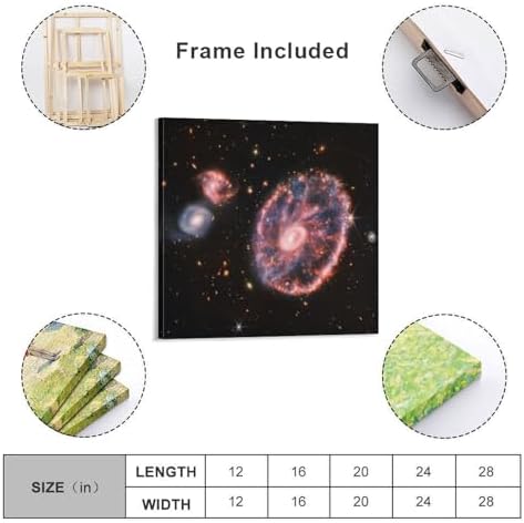 James Webb Space Telescope Canvas Poster Wall Art Print 20x20inch