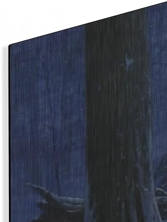Blue Wolf Metal Wall Art 24x12