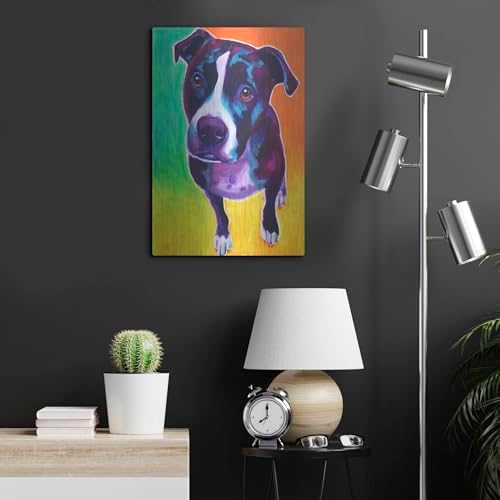 Pit Bull - Truman Metal Wall Art 16x24