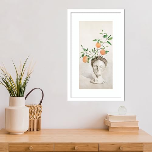 Amanti Art Framed Wall Art Print 21x13 Head Planter I by Isabelle Z