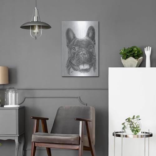 French Bulldog 3 Metal Wall Art by Barbara Keith