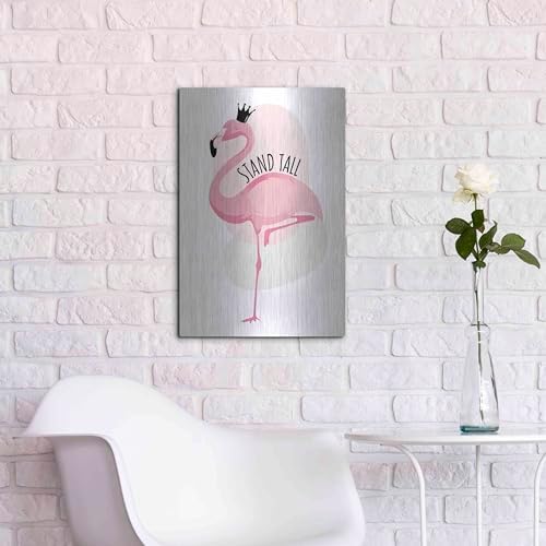 Flamingo Metal Wall Art 16x24 by Ayse