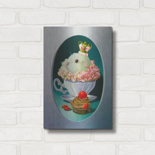 Luxe Metal Art The Guinea Pig With Sweets 12x16