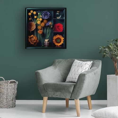 Trademark Fine Art Canvas Wall Art - Sasha Dried Flowers II for Living Room Bedroom Office Decor 1