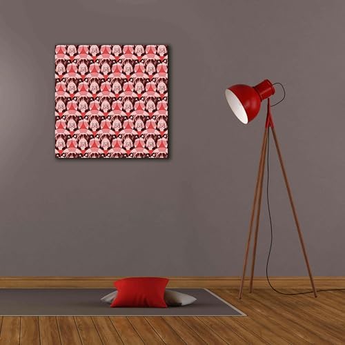 Love A Bull Pattern 1 by Dean Russo Giclee Canvas Art 26x26