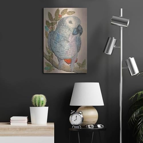 Polly Parrot Metal Wall Art 16x24 Inches