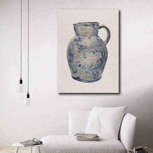 Vintage Pitcher Canvas Wall Art Print 16x24inch