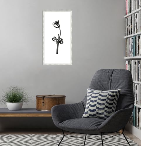 Amanti Art Framed Canvas Wall Art 27x14 Blossfeldt Botanical No 4
