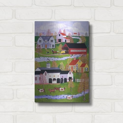 Yellow Buggy Ride Metal Wall Art 12x16
