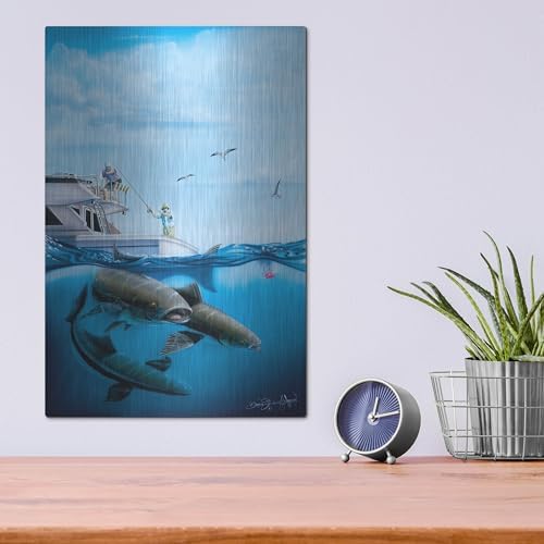 Cobia Quest Metal Wall Art 12x16