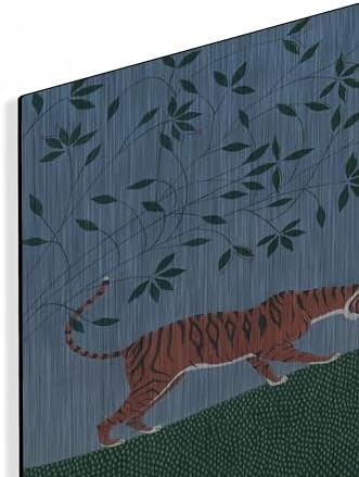 Twilight Tigers Metal Wall Art by Susan Henke 24x16