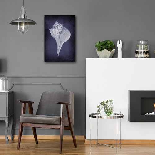Epic Art Blue Seashell II Acrylic Wall Art 16x24