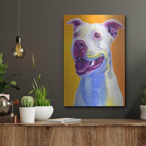 Pit Bull - Honey Metal Wall Art 12x16