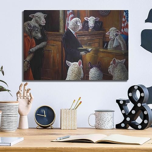 Eyewitness Metal Wall Art by Lucia Heffernan 16x12