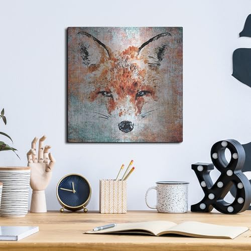 Red Fox 3 Metal Wall Art by Irena Orlov