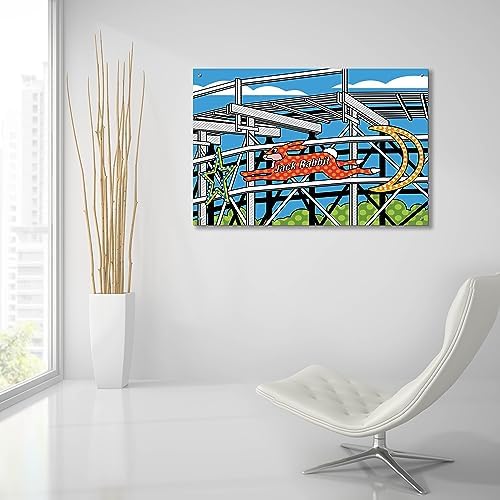 Jack Rabbit Roller Coaster Acrylic Wall Art by Ron Magnes