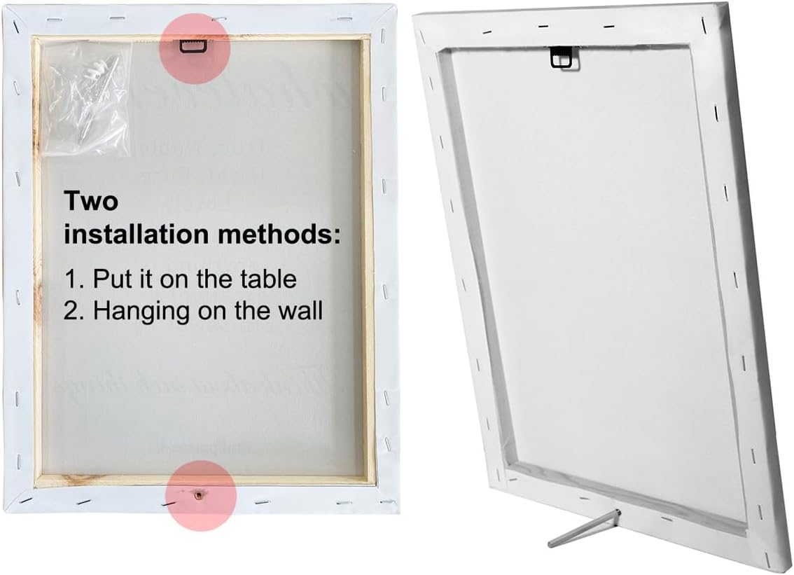 Christian Bible Verse Wall Art Canvas Frame Matthew 419 Fish Poster for Home Decor