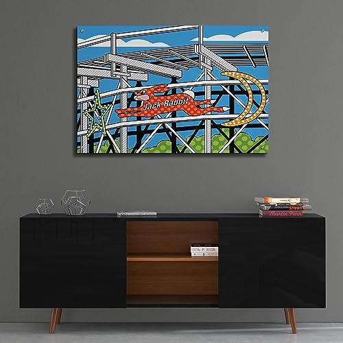 Jack Rabbit Roller Coaster Acrylic Wall Art by Ron Magnes