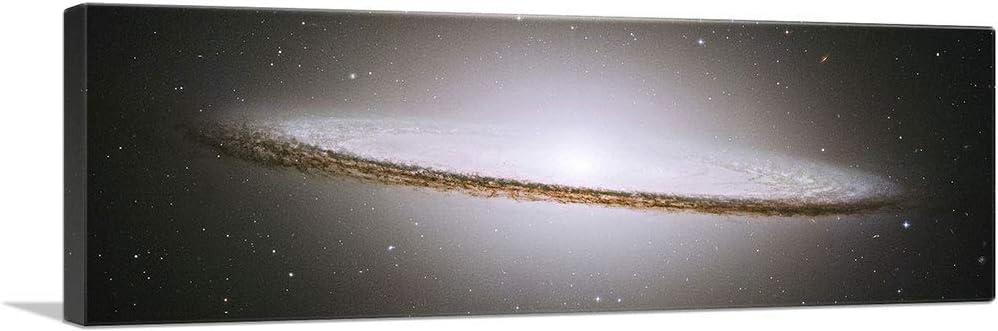 ARTCANVAS Galaxy Hubble Telescope Messier 104 Canvas Art Print Stretched Framed Wall Decor 48 x 16