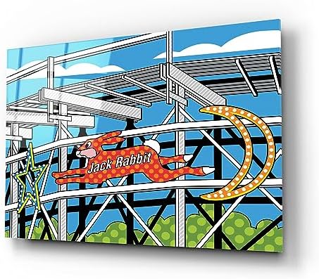 Jack Rabbit Roller Coaster Acrylic Wall Art by Ron Magnes 24x16