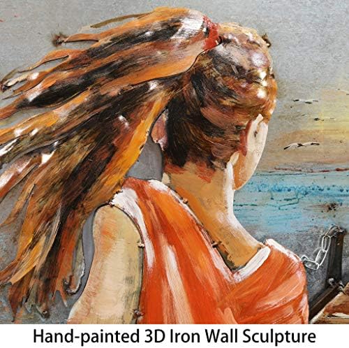 Empire Art Direct Romantic Girl Metal Wall Art