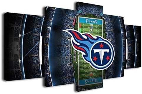 Tennessee Titans Football Poster Wall Art Set 5 Pieces