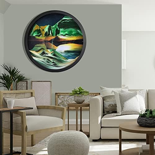 JZWLW 3D Deep Sea Sand Art Wall Decor 173 Inch