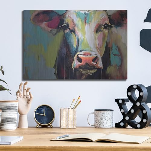 The Cow No 2 Metal Wall Art by Andreas Magnusson