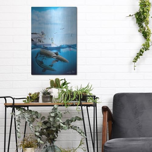 Cobia Quest Metal Wall Art 12x16