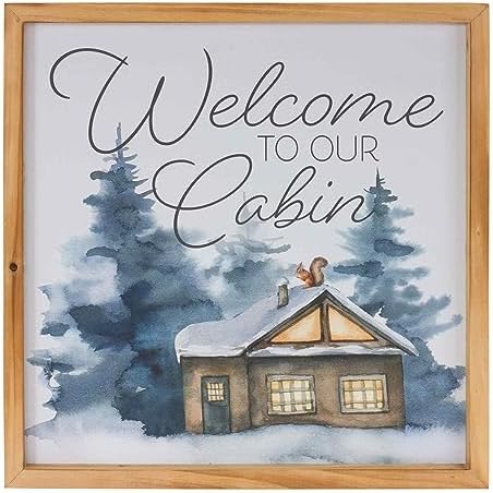Melrose International Welcome Home Holiday Wall Art Set of 2
