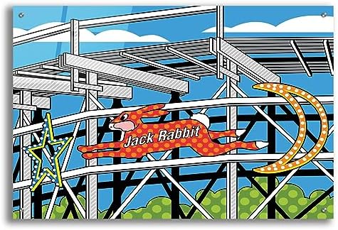 Jack Rabbit Roller Coaster Acrylic Wall Art by Ron Magnes