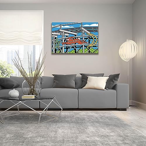 Jack Rabbit Roller Coaster Acrylic Wall Art by Ron Magnes