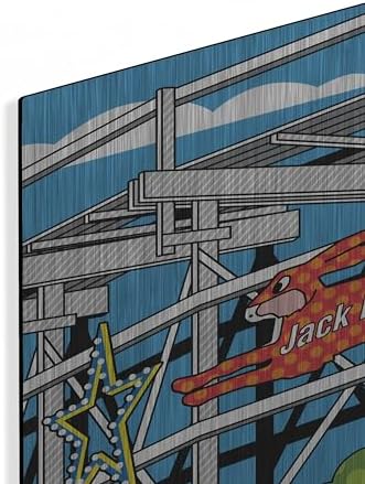 Jack Rabbit Roller Coaster Metal Wall Art 24x16