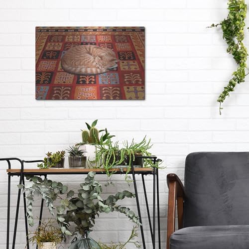 Forty Winks Metal Wall Art 16x12 by Janet Pidoux