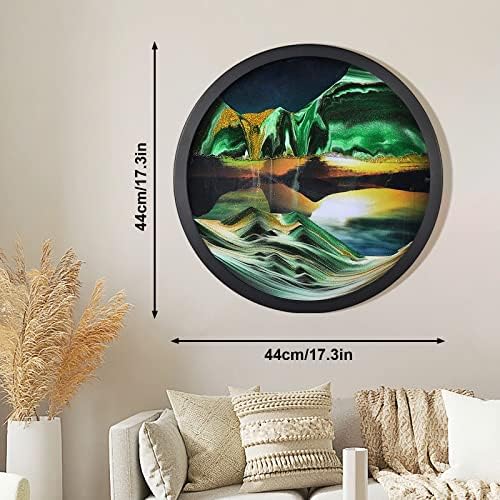 JZWLW 3D Deep Sea Sand Art Wall Decor 173 Inch