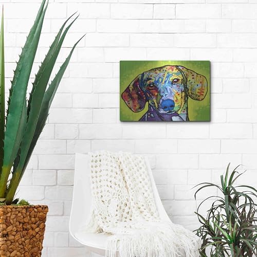 Dachshund Metal Wall Art 16x12 by Dean Russo