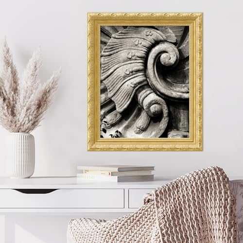Amanti Art Framed Wall Art 24x20 Stone Carving I by Tang Ling