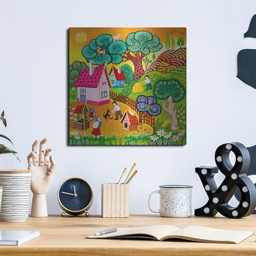 The Goat Tree Metal Wall Art 12x12 1